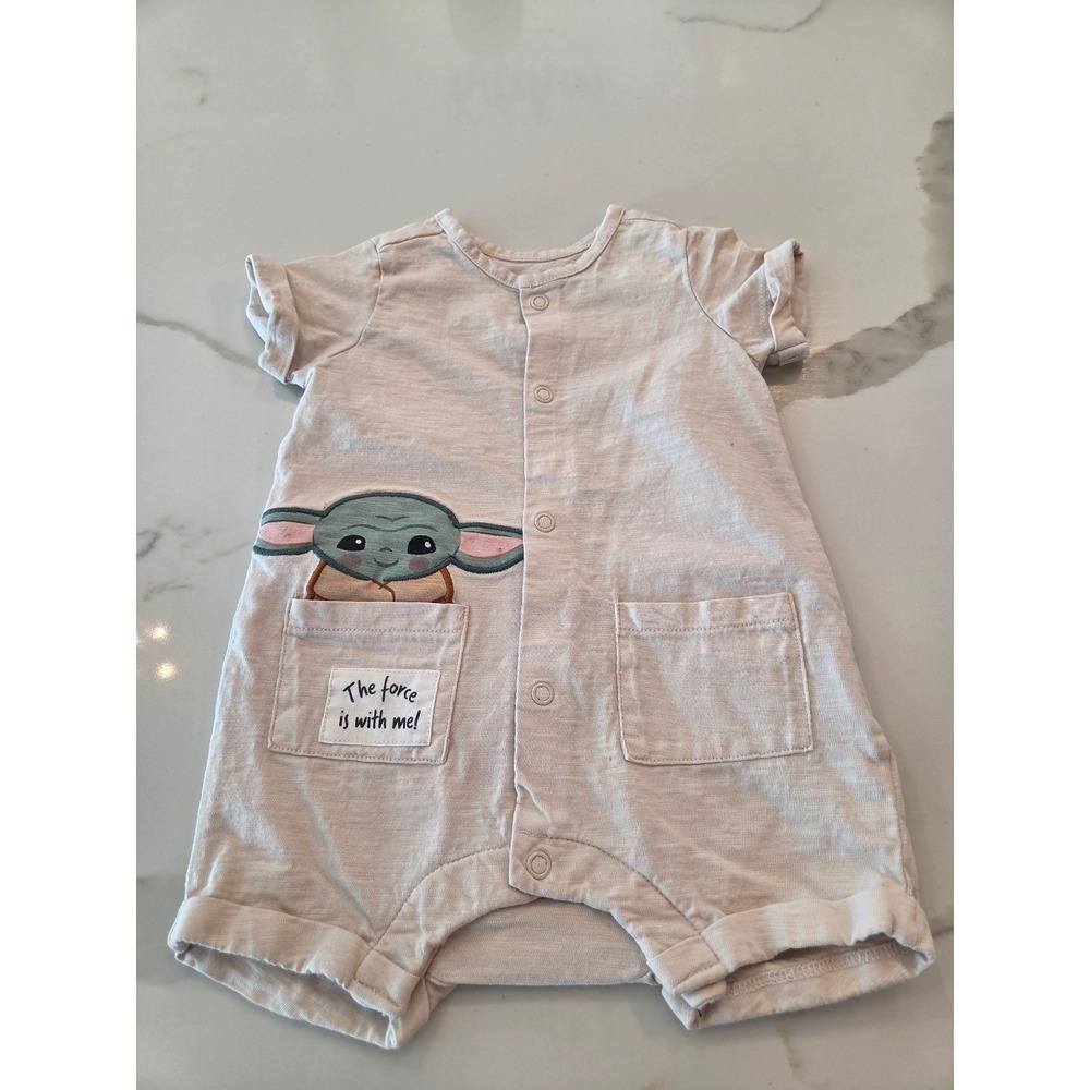 H&m baby‎ boy star wars organic cotton romper size 3 mos